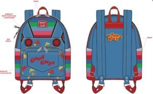 Childs Play by Loungefly Backpack Chucky Cosplay