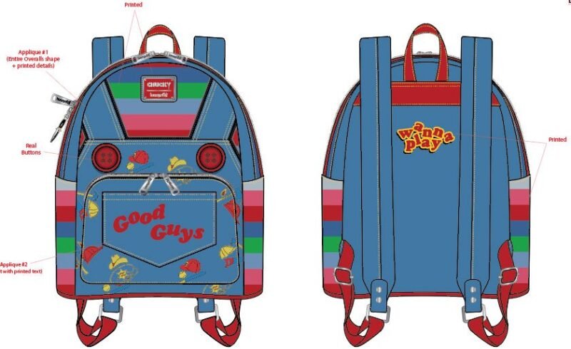 Childs Play by Loungefly Backpack Chucky Cosplay