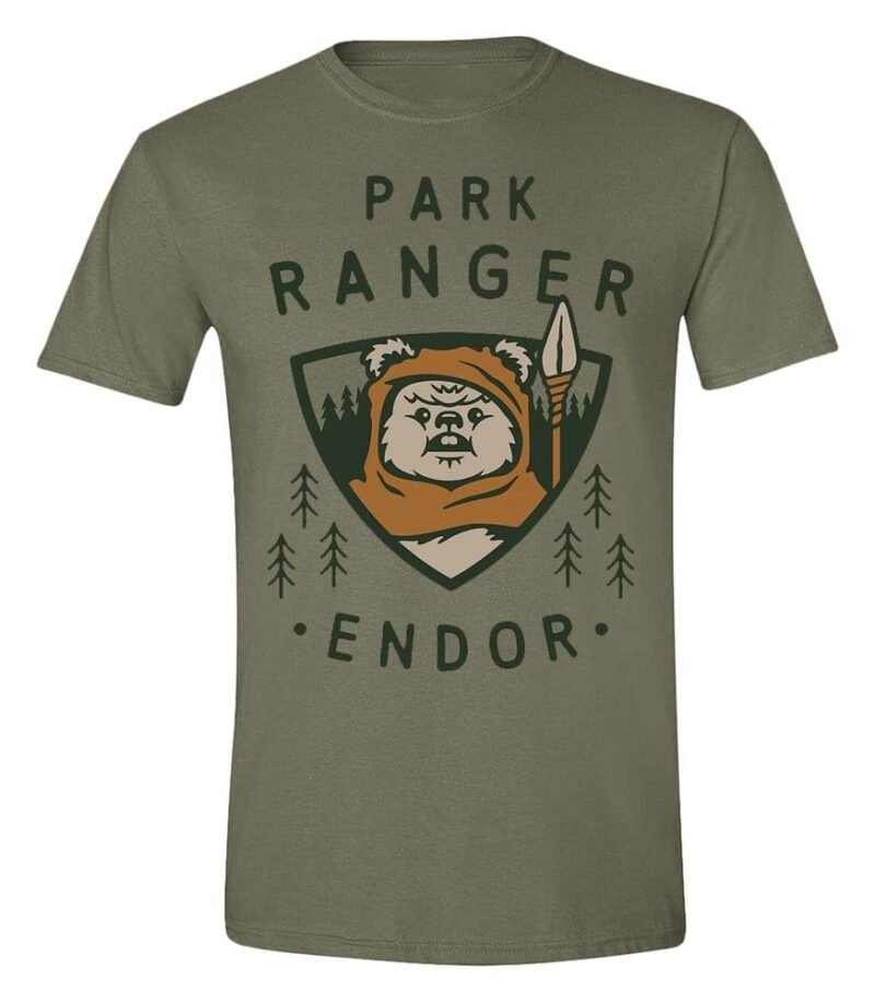 Star Wars T-Shirt Park Ranger Ewok Size S