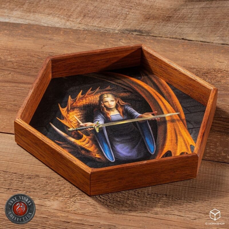 Anne Stokes Dice Tray Night Forest 20 cm
