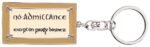 Lord of the Rings Keyring No Admittance Sign 6 cm