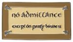 Lord of the Rings Magnet No Admittance (Enamel) 7 cm