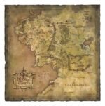 Plakat Weta Workshop Mapa Śródziemia 59 x 30 cm