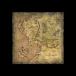 Plakat Weta Workshop Lord of the Rings Mapa Śródziemia 59 x 30 cm