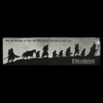 Lord of the Rings Leather Bookmark Fellowship Silhouette