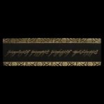 Lord of the Rings Leather Bookmark The One Ring Inscription