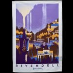 Ręcznik kuchenny Weta Workshop Lord of the Rings Rivendell & Hobbiton 70 cm
