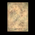 Plakat Weta Workshop The Hobbit Mapa Śródziemia 50 x 70 cm