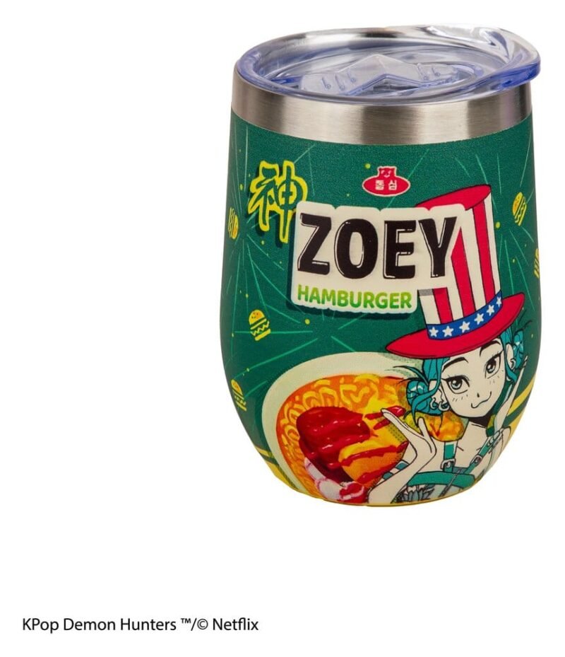 Kubek Cinereplicas KPop Demon Hunters Zoey Hamburger 350 ml stal nierdzewna