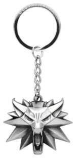 The Witcher 3 Keychain Wolf Medallion