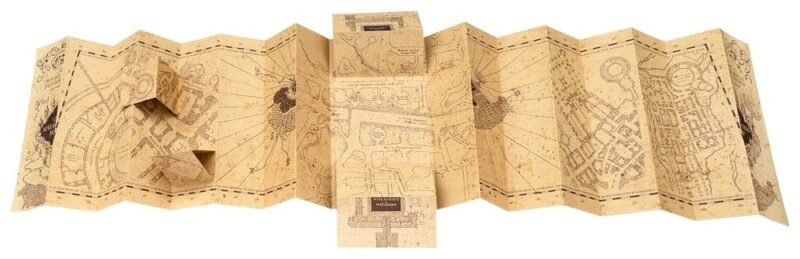 Replika Mapy Huncwotów Harry Potter 18 cm wydruk na specjalnym papierze