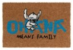 Dywanik Disney Stitch Ohana 60 x 40 cm z naturalnego włókna kokosowego
