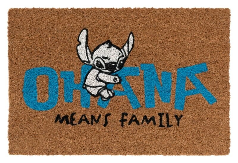 Dywanik Disney Stitch Ohana 60 x 40 cm z naturalnego włókna kokosowego