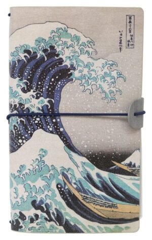 Notatnik podróżny Hokusai Wielka Fala Kanagawa 20 cm z miękką okładką