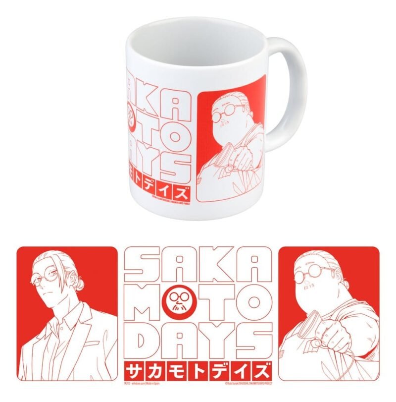 Kubek Sakamoto Days 350 ml ceramiczny z błyszczącym wykończeniem