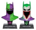 Batman DC Direct Mini Replica 1/3 2-pack Batman Cowls Hush & Knightfall (Jokerized) (Gold Label) 18 cm