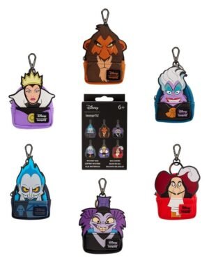 Disney by Loungefly Keychains Mini Backpack Villains Blind Box Assortment (15)