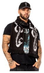 Harry Potter Scarf Dark Arts Spell Long Length Black