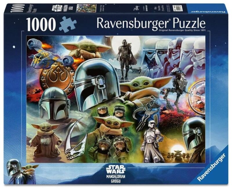 Puzzle Mandalorian i Grogu Star Wars 1000 elementów