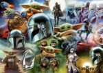 Puzzle Mandalorian i Grogu Star Wars 1000 elementów