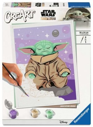 Star Wars: The Mandalorian CreArt Painting by Numbers Meditating Grogu