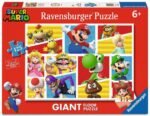 Super Mario Giant Floor Jigsaw Puzzle Mario's Friends and Foes (125 Pieces)