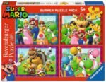 Super Mario Puzzle 4-Pack Time for Mario! (4x100 Pieces)