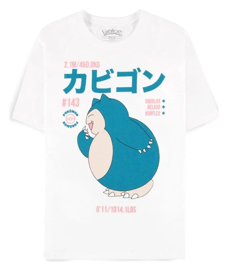 Koszulka Pokémon Snorlax XL oficjalnie licencjonowana