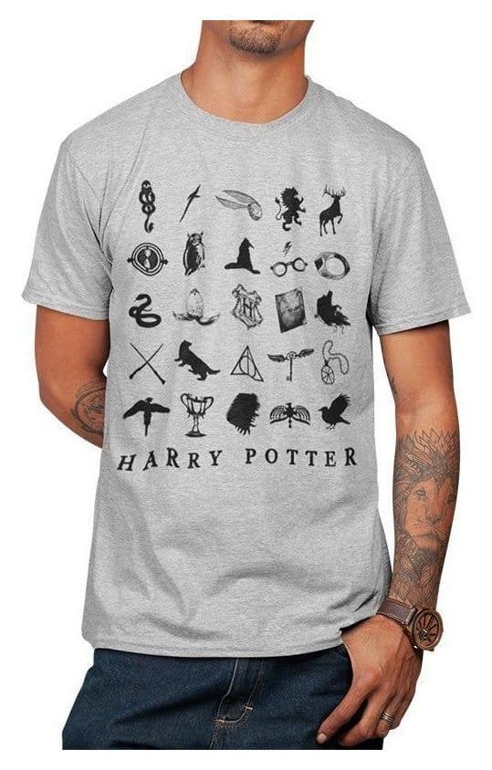 Harry Potter T-Shirt Icons Size XXL Koszulka Harry Potter Icons XXL oficjalnie licencjonowana