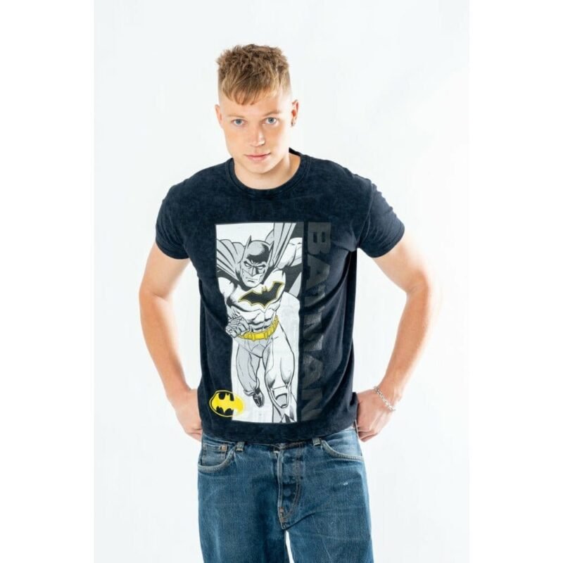 Batman T-Shirt Comic Acid Wash Size M