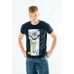 Batman T-Shirt Comic Acid Wash Size XXL